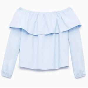 🌻5/$25 Aritzia Wilfred Morel light blue cotton top